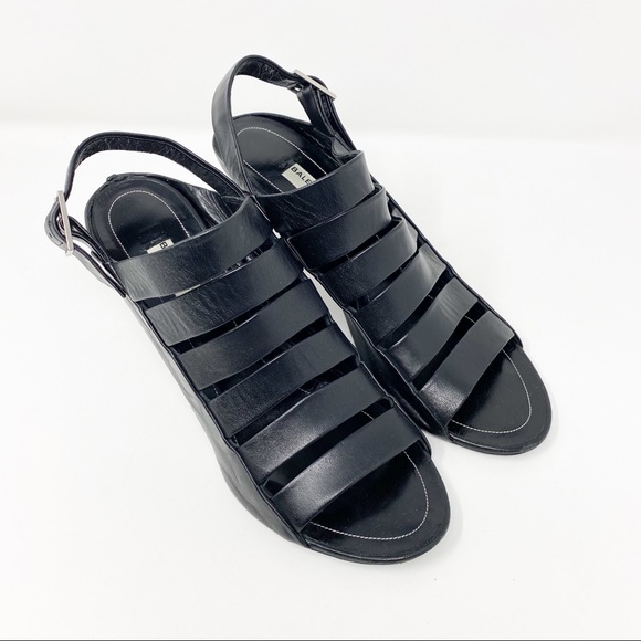 Balenciaga Shoes - Balenciaga Caged Peep Toe Sandals